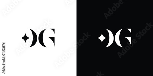 Unique and luxury  letter DG  initials logo design