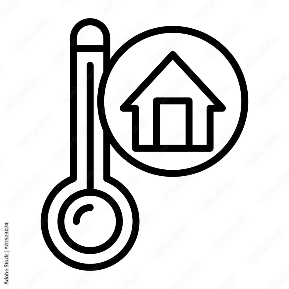 Room Temperature Line icon Room Temperature Line icon