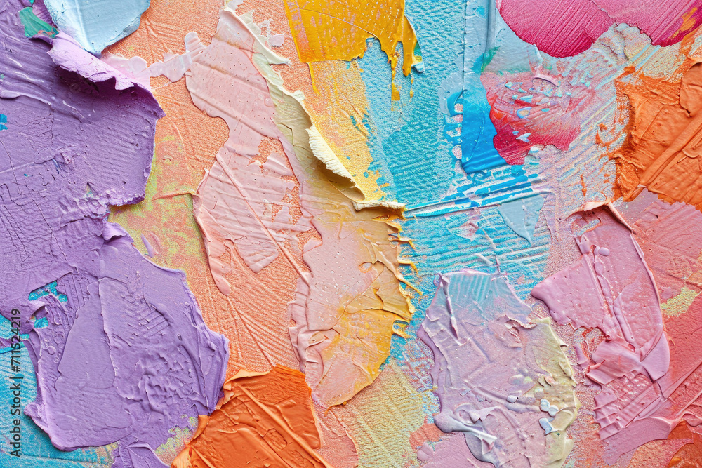 Naklejka premium Vibrant Spring Palette - 5 words, spring art