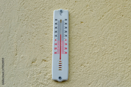 thermometer on a white background