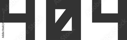Error 404 flash message. Four zero number. Ui design. Page not found popup image. Vector flat outline illustration.