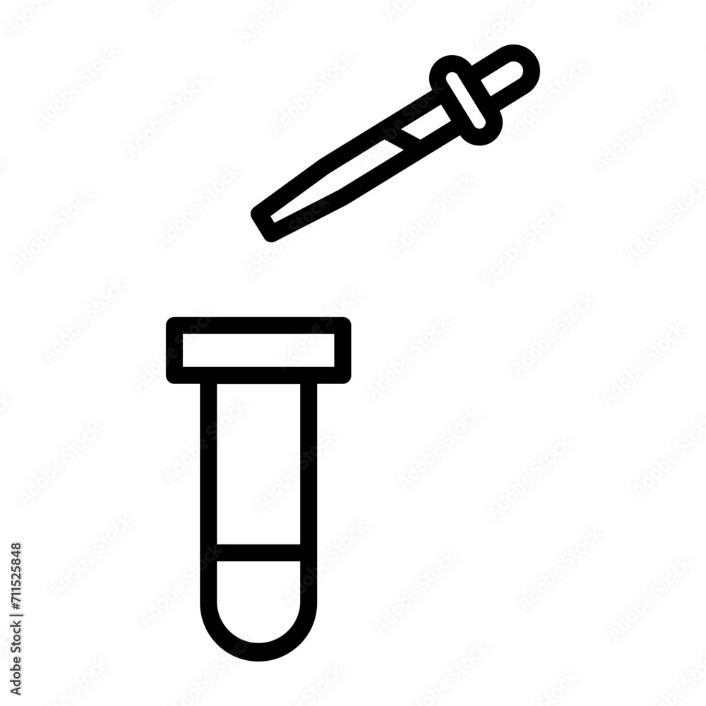 Dropper Line icon Dropper Line icon