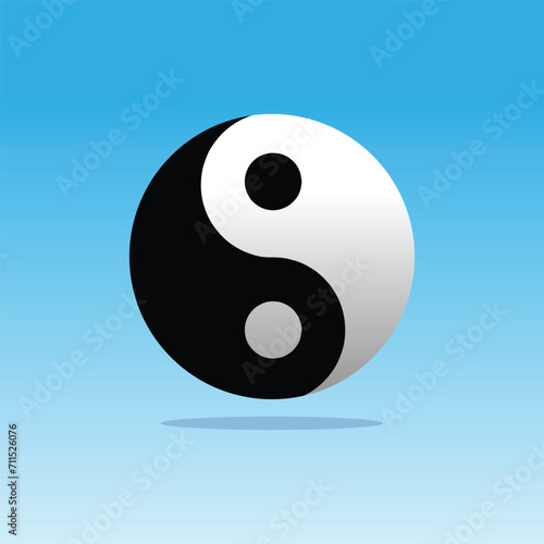 Ying yang symbol of harmony and balance