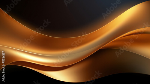Abstract background with shiny golden gradient strip