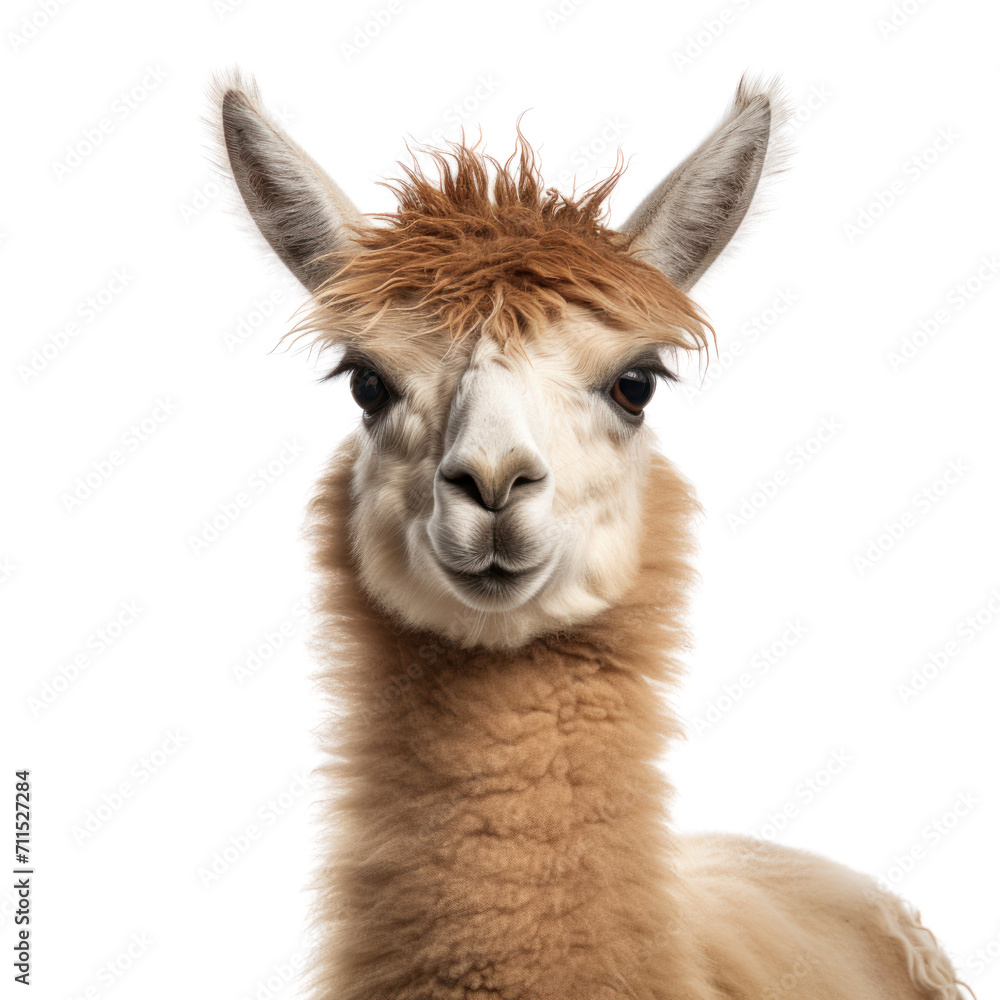 Obraz premium Llama Isolated on transparent Background