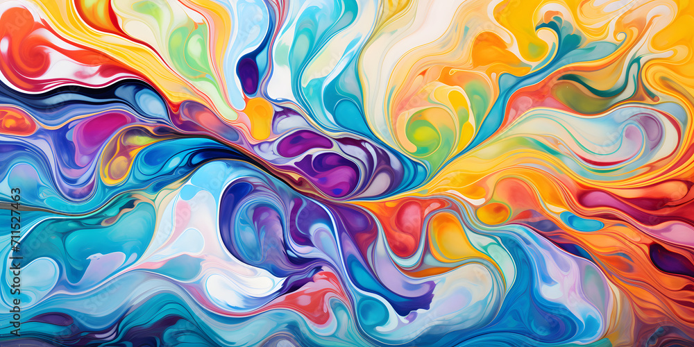The psychedelic effect large abstract painting, in the style of fluid formation The psychedelic effect large abstract painting, in the style of fluid formation