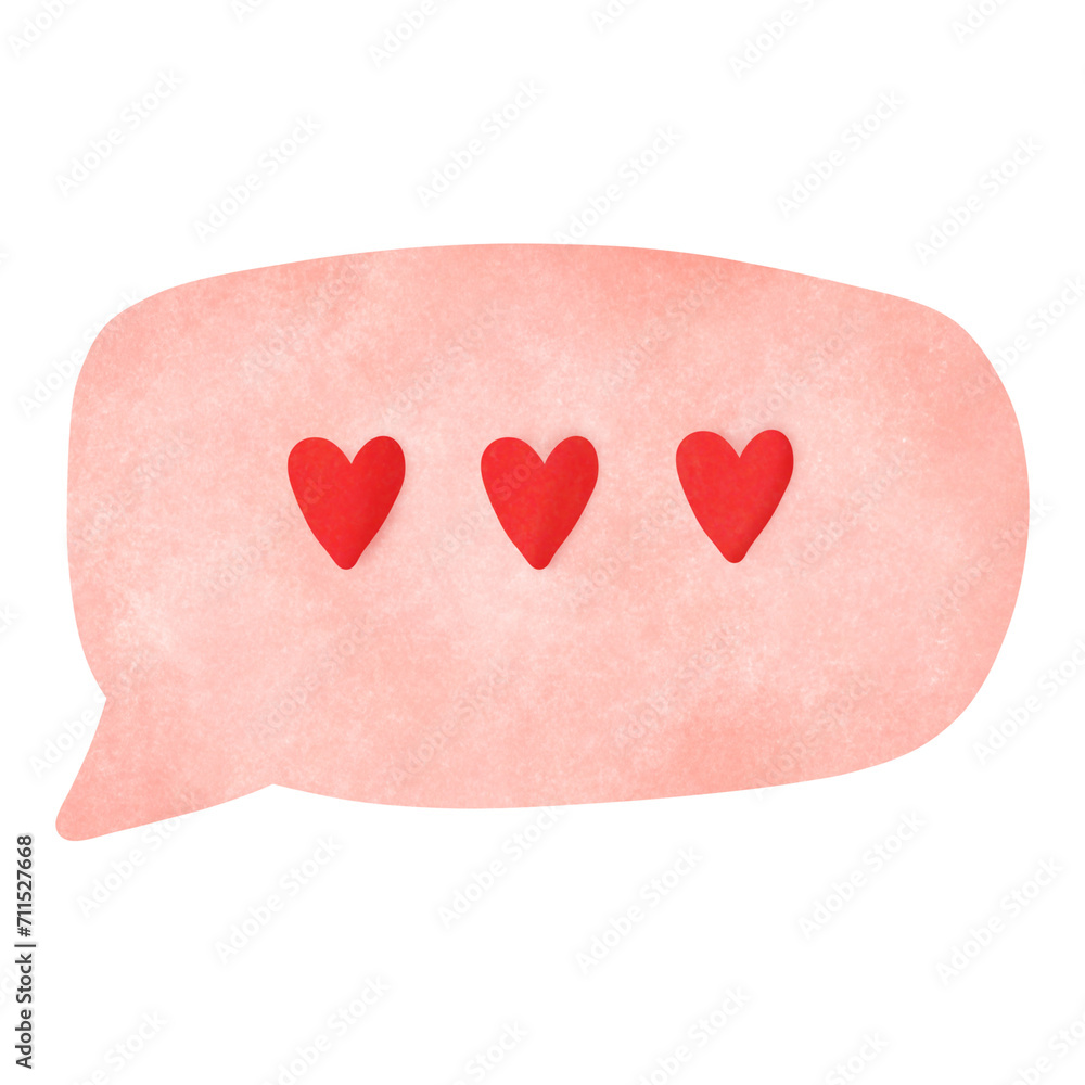 Three hearts on white background Three hearts on white background