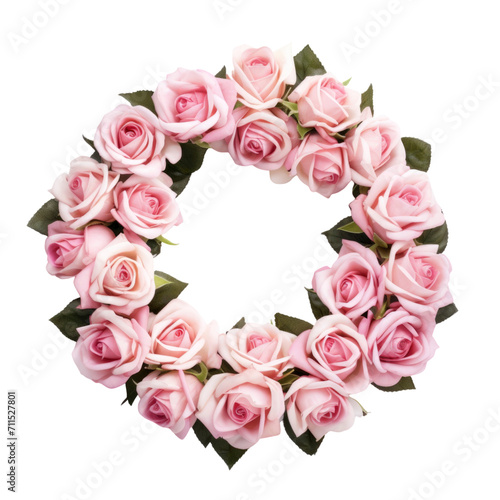 Rose wreath in transparent background © PNG Lab