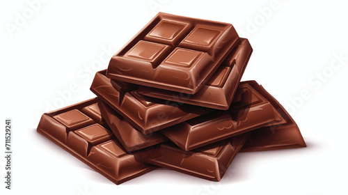 stack of chocolate pieces