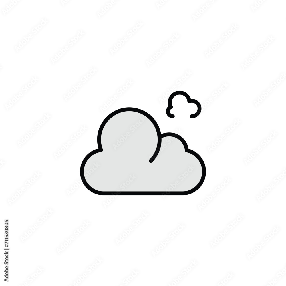 Cloud icon design with white background stock illustration Cloud icon design with white background stock illustration