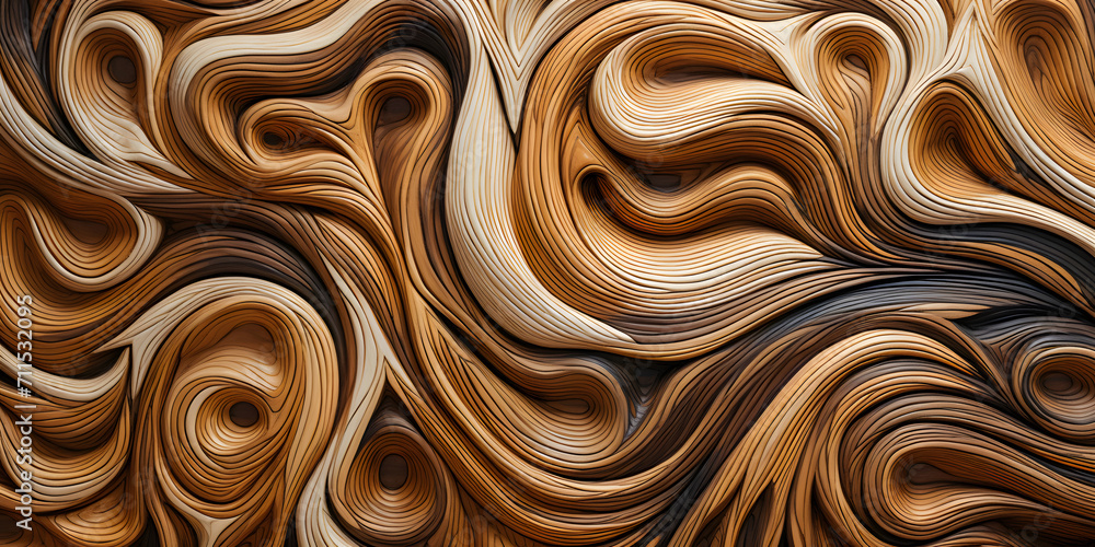 Abstract Wooden Swirls Texture Abstract Wooden Swirls Texture