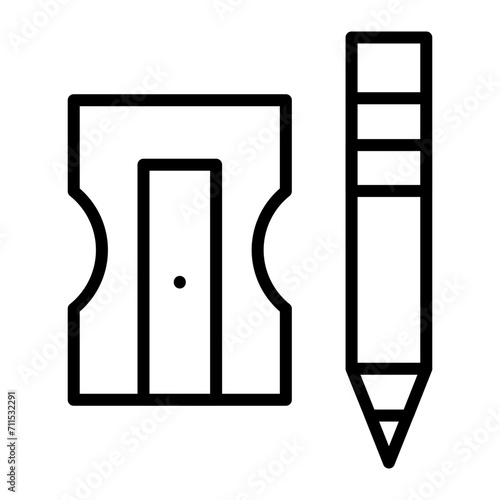 Pencil Sharpener Line icon