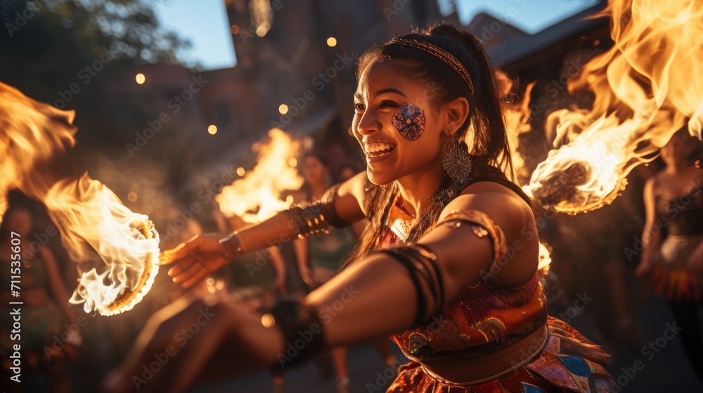 Navratri Celebrations: Participants' Joyful Expressions Shine in the ...