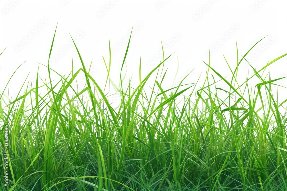 Isolated green grass on a white background Isolated green grass on a white background