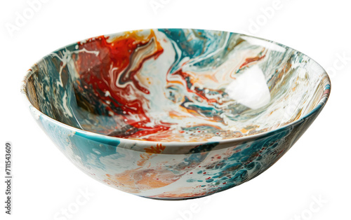 Melamine Serving Bowl On Transparent Background.