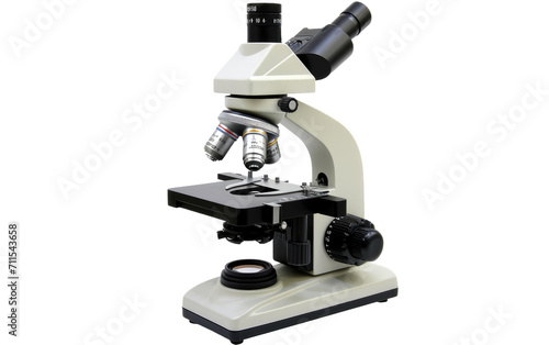 Microscope in Close-Up On Transparent Background.