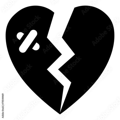 Broken Icon, Solid style icon vector illustration, Suitable for website, mobile app, print, presentation, infographic and any other project.