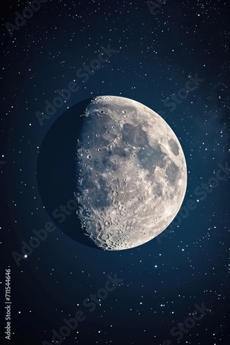 A captivating image of a brightly shining moon in the night sky. Perfect for adding a touch of natural beauty to any project or design