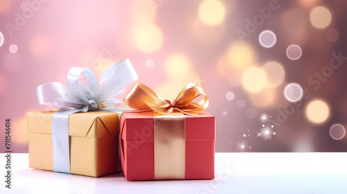 Wallpaper Mural Gift box background with copy space for Christmas gifts, holiday or birthday Torontodigital.ca