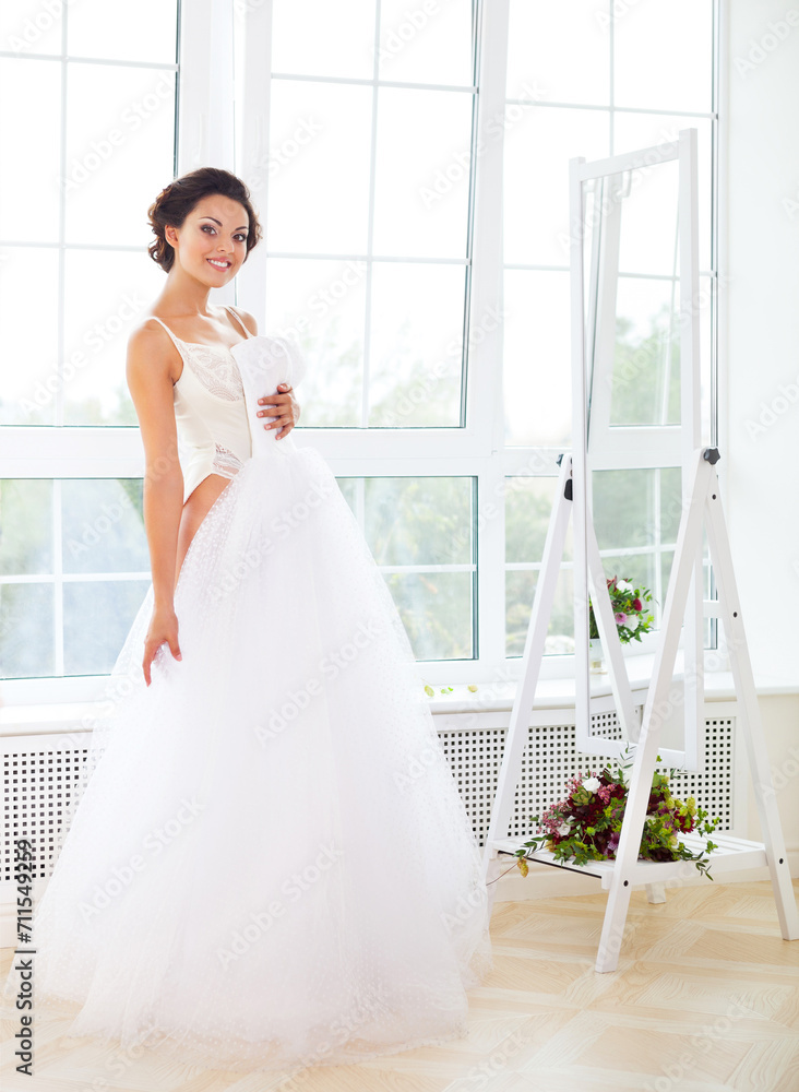 bride in wedding dress