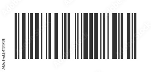 Barcode icon. Scan code sign. Shop product identification. Price information. Vector illustration.