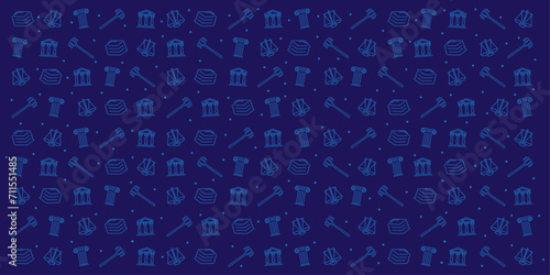 background with texture of lawyer symbols blue color design in vector