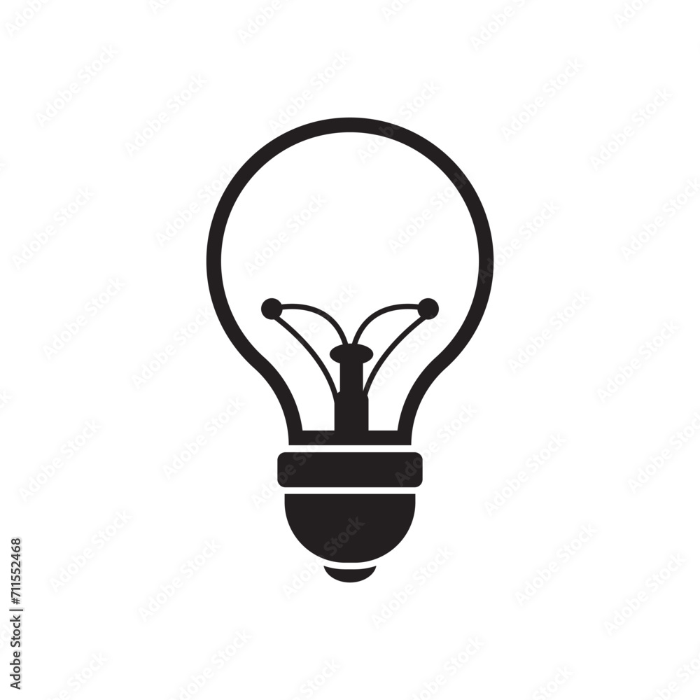 Vector fluorescent bulbs icon logo vector design template Vector fluorescent bulbs icon logo vector design template