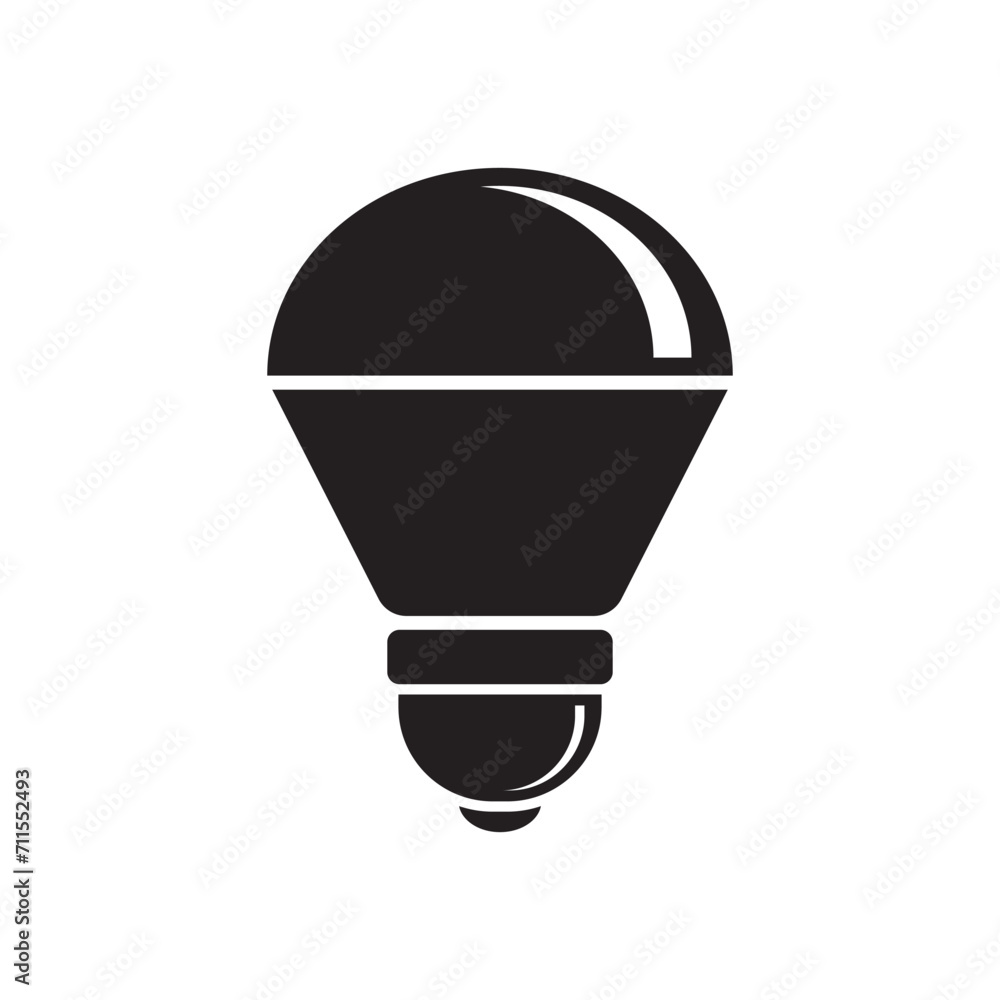 Obraz premium Vector fluorescent bulbs icon logo vector design template