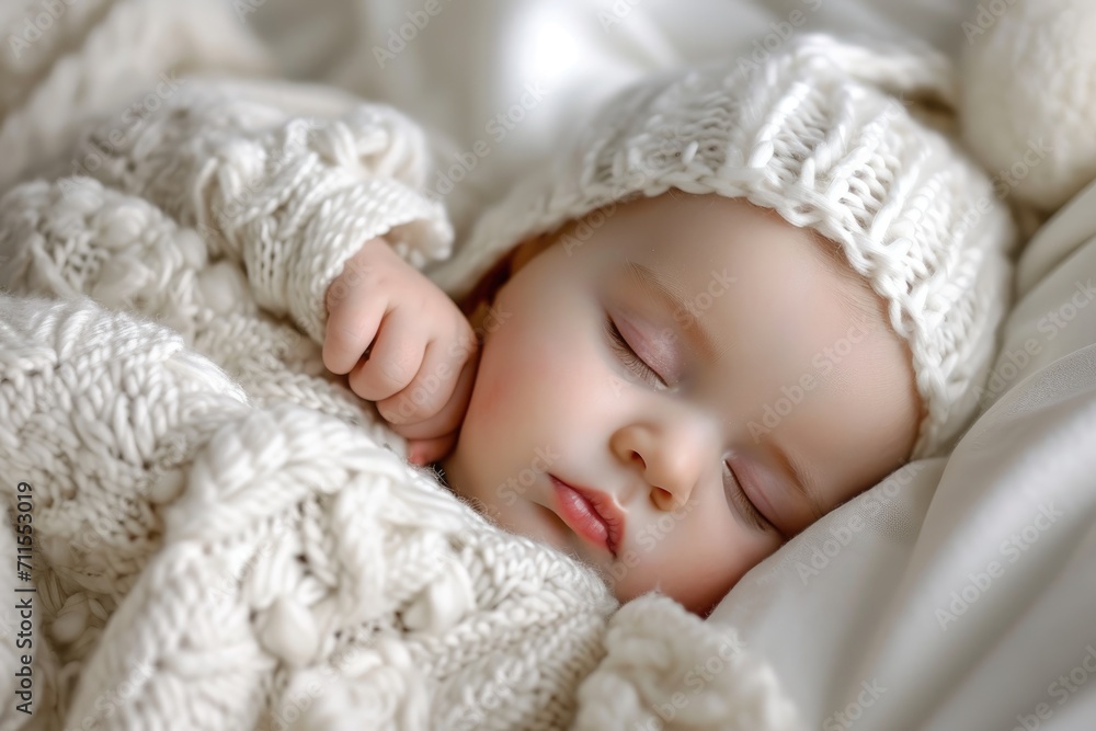 Shot of an infant sleeping Shot of an infant sleeping