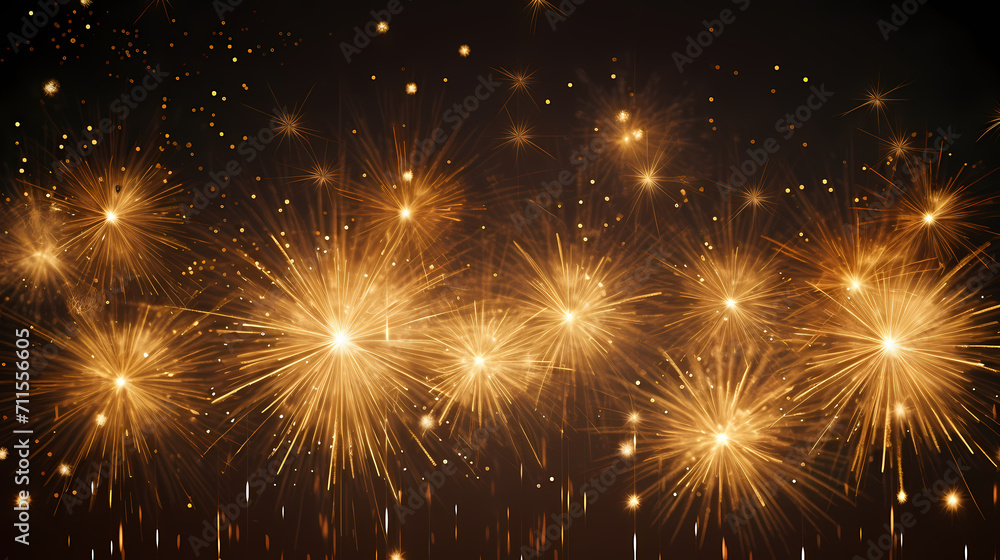 Happy New Year, burning fireworks with bokeh light background Happy New Year, burning fireworks with bokeh light background