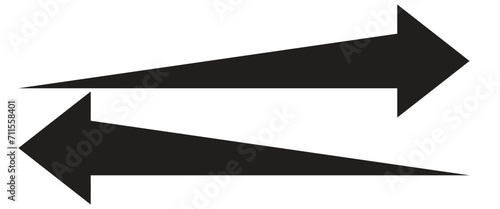 long Arrows vector set. Arrow icon collection. Set different arrows or web design 