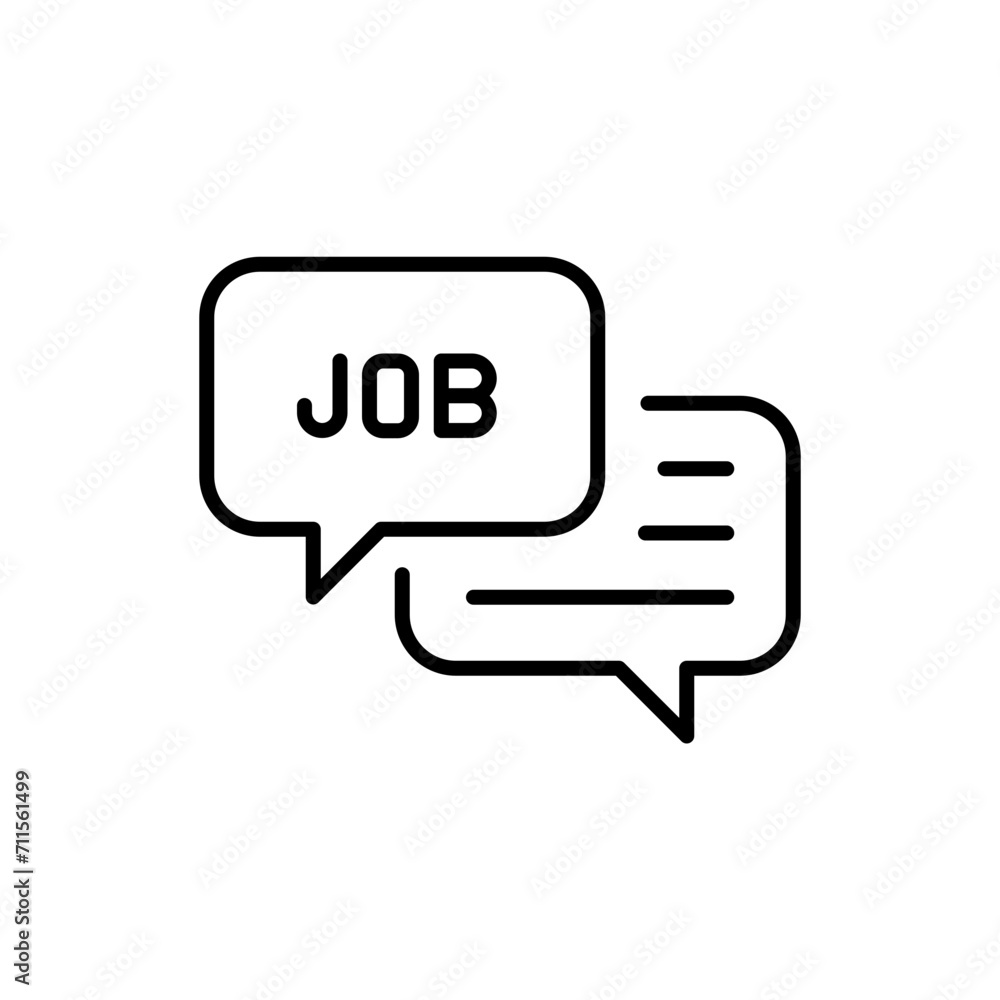 Job interview outline icons, minimalist vector illustration ,simple transparent graphic element .Isolated on white background Job interview outline icons, minimalist vector illustration ,simple transparent graphic element .Isolated on white background