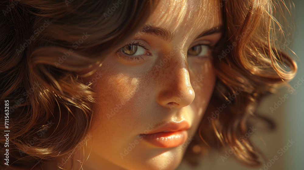 Woman in a beautiful hair. Woman in a beautiful hair.