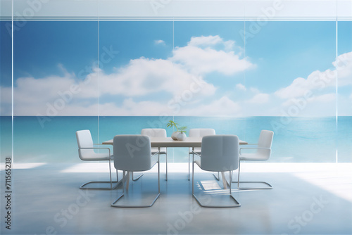 luxury modern conference room illustration © Maizal