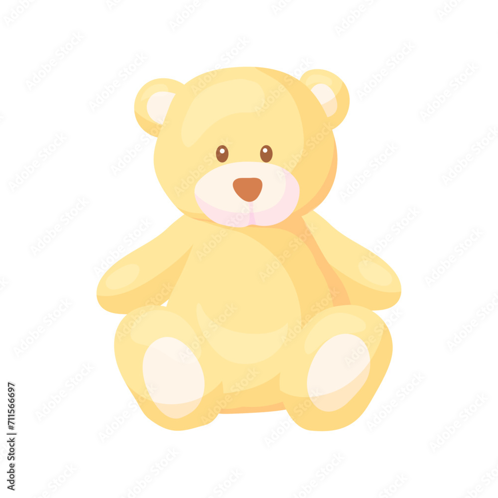 Vector flat soft bear for different porposes. Vector flat soft bear for different porposes.