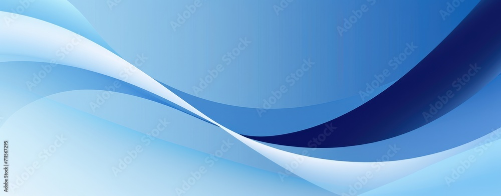 Obraz premium Blue Abstract gradient background with smooth light lines.