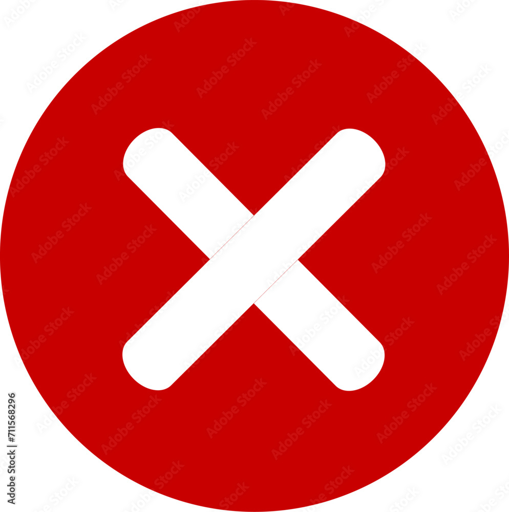 Delete icon. Cross sign in circle. Replaceable vector design. Delete icon. Cross sign in circle. Replaceable vector design.