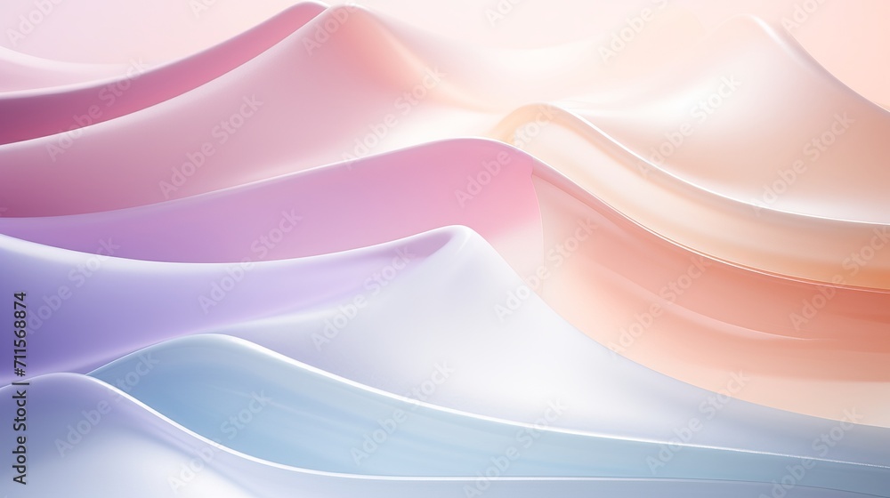 Obraz premium abstract background of soft wavy lines in pink and blue colors