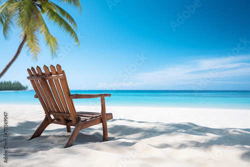 beach chair on the beach