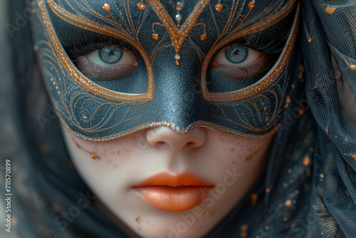 woman in mask