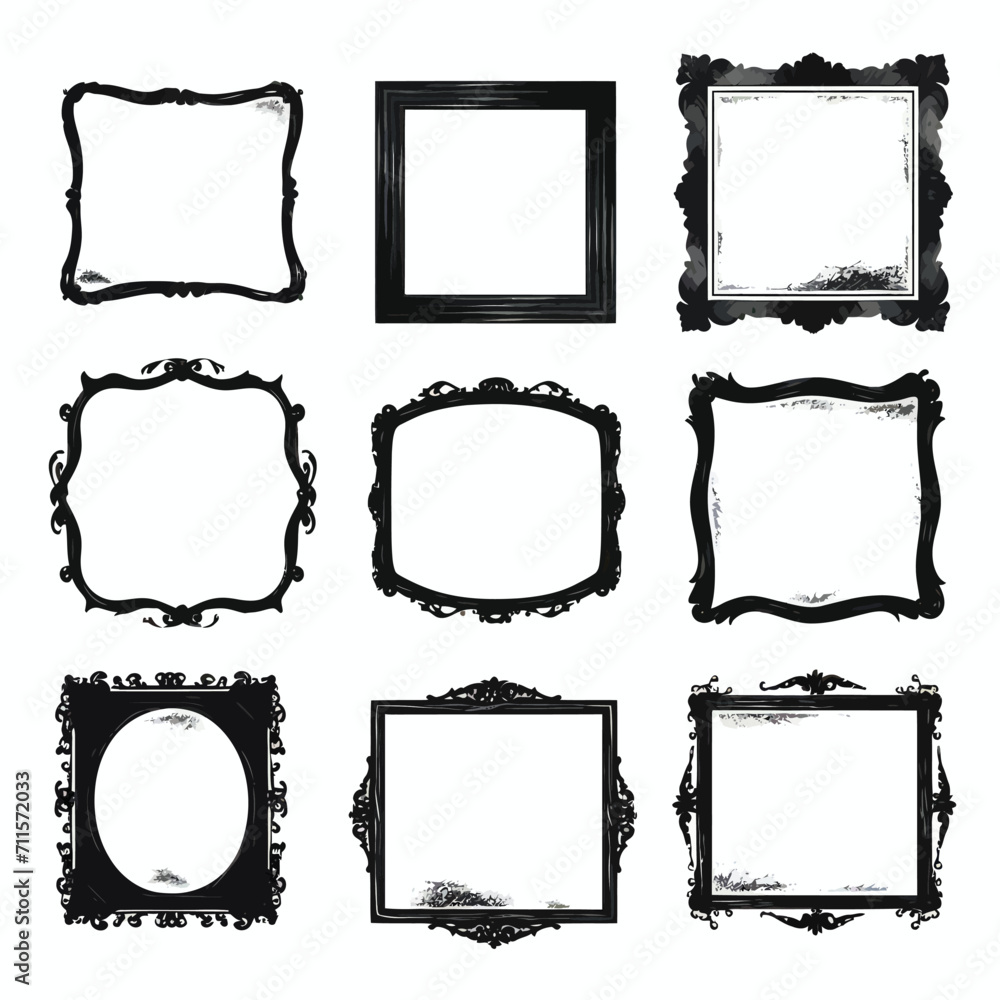 Grunge black vector box art on white background Generative Ai Grunge black vector box art on white background Generative Ai