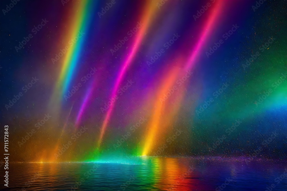 rainbow in the night