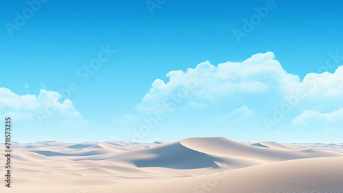 sand dunes background under a blue sky