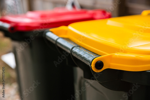recycling wheelie bin handle photo
