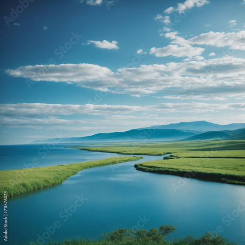 landscape with lake and sky © Muhammad
