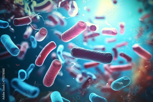 Probiotics bacteria for digestive health and treatment in medicine  exploring biology and science © Ilja