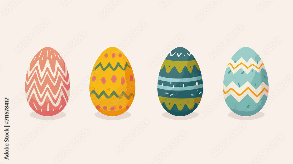 Seamless pattern off easter eggs