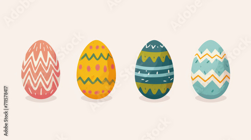 Seamless pattern off easter eggs photo