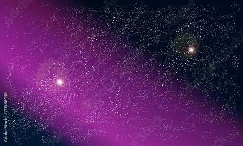 星空　宇宙　夜空　キラキラ背景