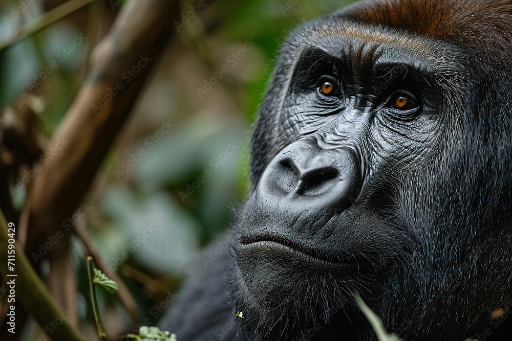Thriving gorilla population in the reserve